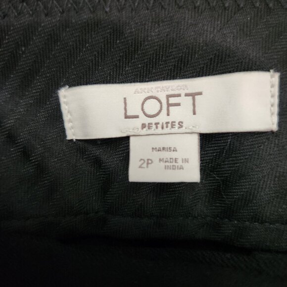 NWOT Ann Taylor LOFT Marisa Black Dress Work Pants Size 2P - Picture 4 of 8